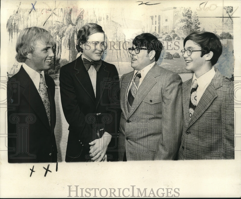 1973 Press Photo Officers of City Park Junior Golf Club, New Orleans- Historic Images