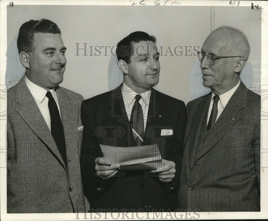 1955 Press Photo New Orleans Jewish Welfare Fund Officers - noo19744