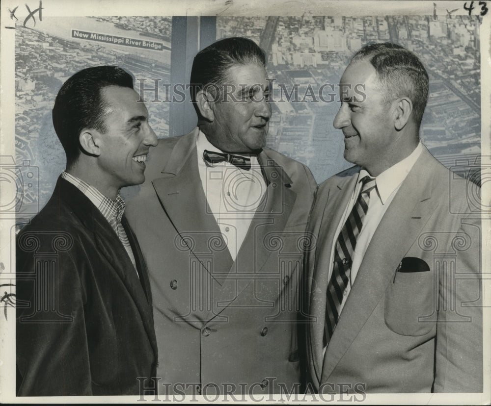 1957 Press Photo New Orleans Municipal Employees Club Officers - noo19758