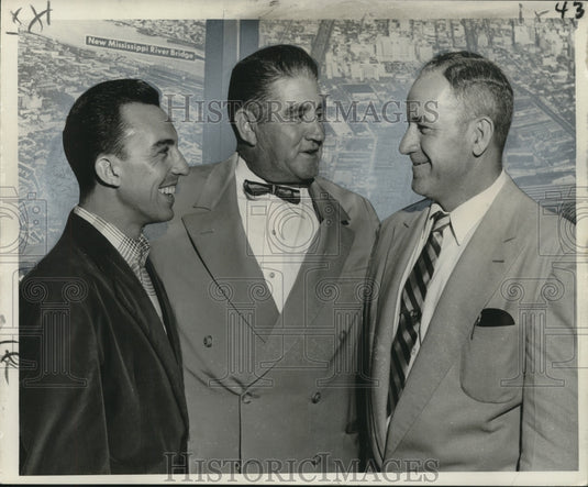 1957 Press Photo New Orleans Municipal Employees Club Officers - noo19758