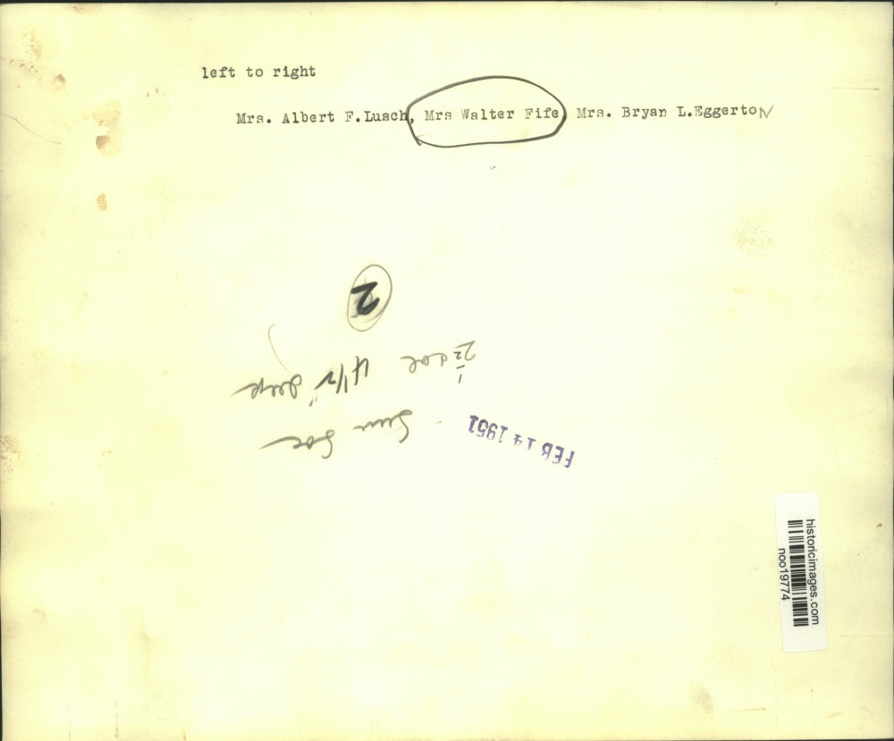 1951 Press Photo Community Volunteer Services Members - noo19774