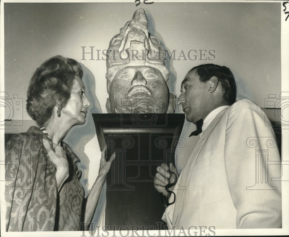 1968 Press Photo New Orleans Delgado Museum-Muriel Bultman Francis, James Byrnes
