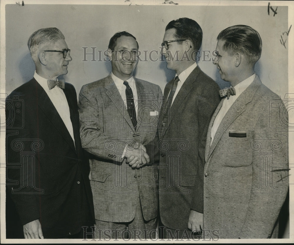 1956 Press Photo Officers of New Orleans Association of Mutual Insurance Agents