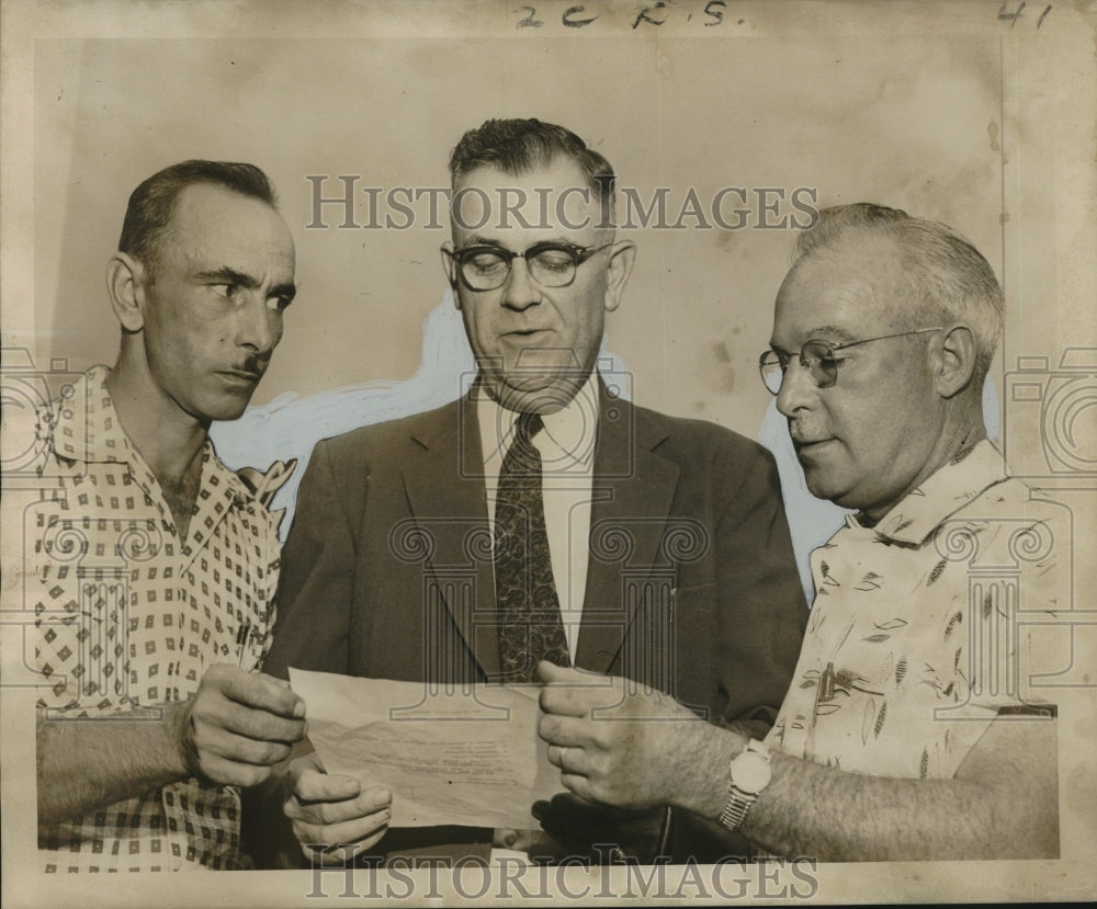 1955 Press Photo Crescent City Gun Club Officers Re-Elected, New Orleans