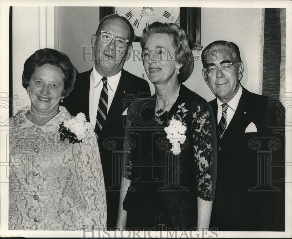 1967 Press Photo Society of Colonial Wars Cocktail Party Attendees, New Orleans