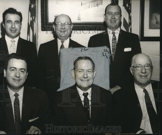 1957 Press Photo Members of the New Orleans Athletic Club Board of Directors- Historic Images