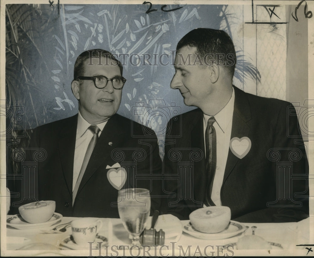 1963 Press Photo American Heart Association Officials at New Orleans Luncheon
