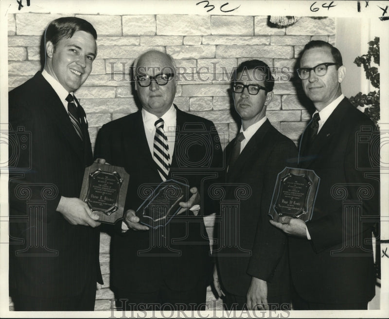 Load image into Gallery viewer, 1970 Press Photo Recipients of the Business Alumnus Awards for Tulane University
