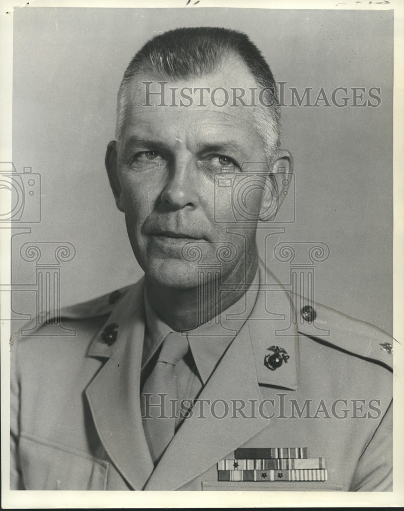 1965 Press Photo U.S. Marines Lieutenant Colonel Marshall George - noo20252