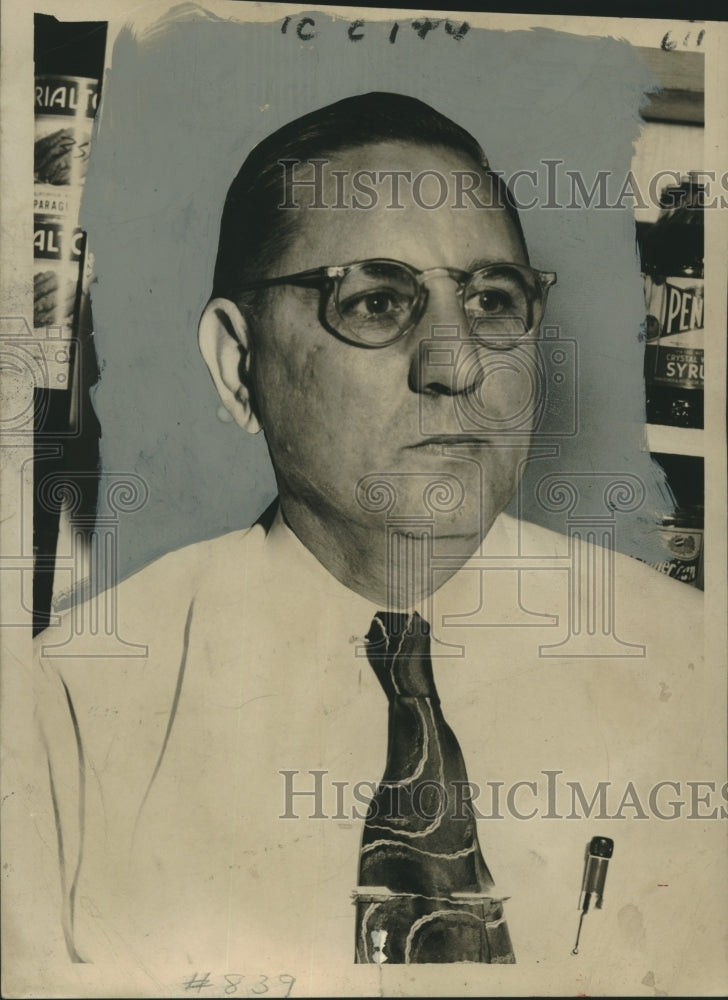 1949 Press Photo Anthony Gavaut, president of New Orleans Retail Grocers Assoc.