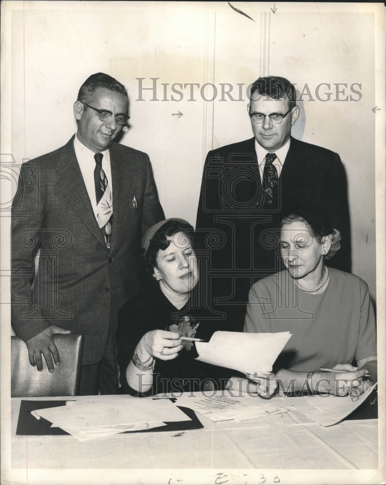 1955 Press Photo Painting/Decorating Contractors Convention Chairs, New Orleans- Historic Images