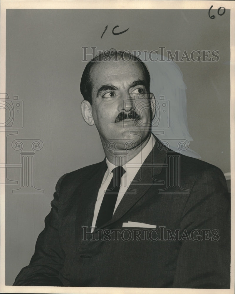 1964 Press Photo Alfred Garcia-Llosa, Chamber of Deputies of Lima, Peru