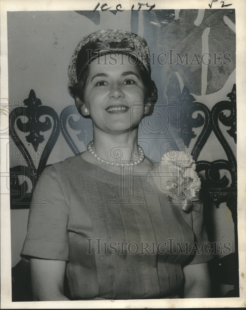 1960 Press Photo Mabel Gardner, President of New Orleans chapter of PBX Clubs