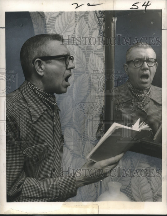 1960 Press Photo Joe Green, learning how to talk without vocal cords