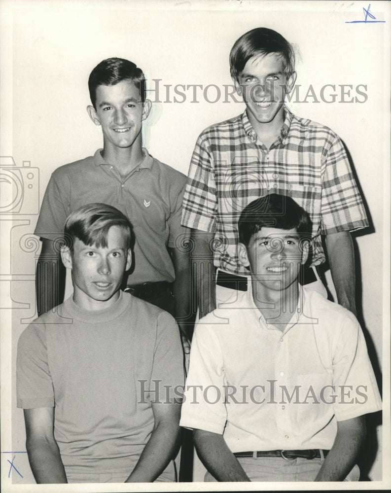 1967 Press Photo Mike Persia-NOGA Golf Tournament Leaders, New Orleans- Historic Images