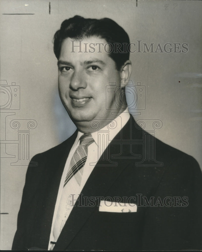Load image into Gallery viewer, 1956 Press Photo Commercial Athletic Association President Joseph Gemelli
