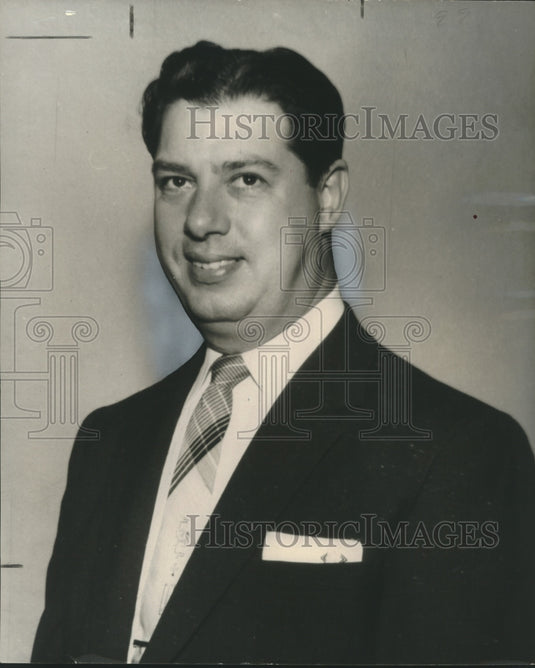 1956 Press Photo Commercial Athletic Association President Joseph Gemelli