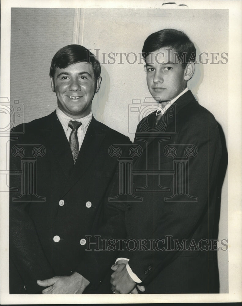 1969 Press Photo President and Vice-President of the City Park Junior Golf Club - Historic Images