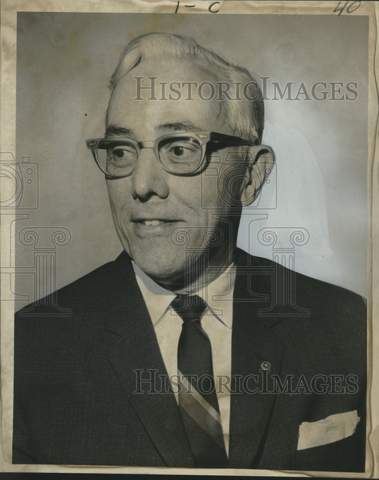 1966 Press Photo New Orleans Safety Council Lunch Speaker C. Hunter Green- Historic Images