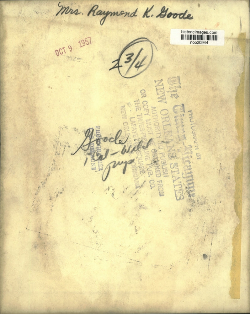 1957 Press Photo Mrs. Raymond K. Goode - noo20944