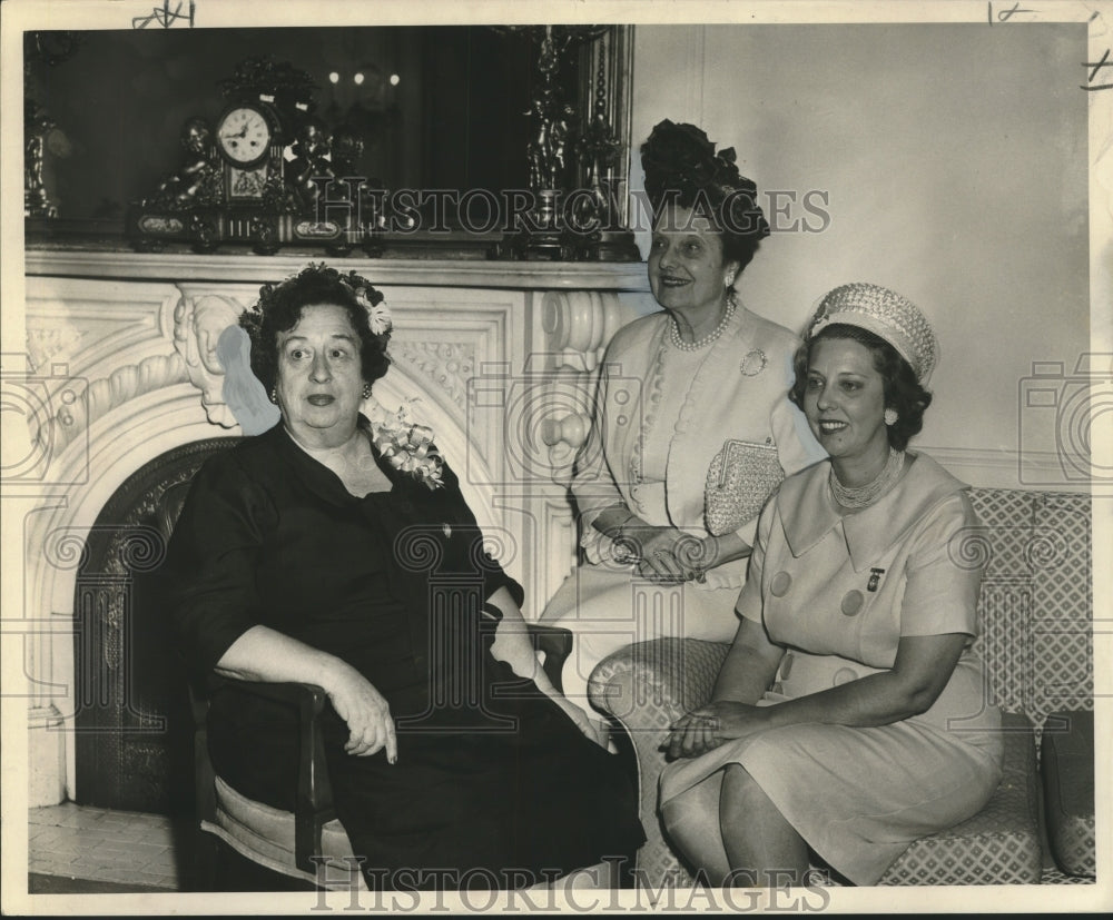 1964 Press Photo Mmes. John R. Flowers, Roger Fornet Jr., Falvey J. Fox