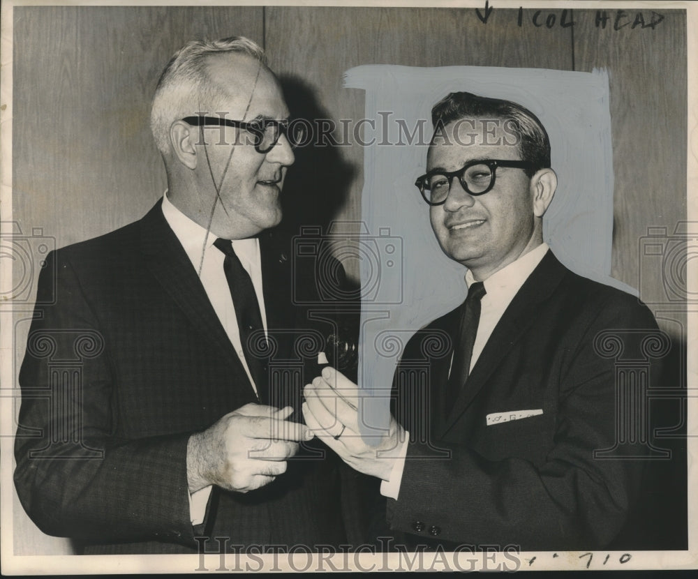 1961 Press Photo Sertoma Club of New Orleans President Herbert J. Garon