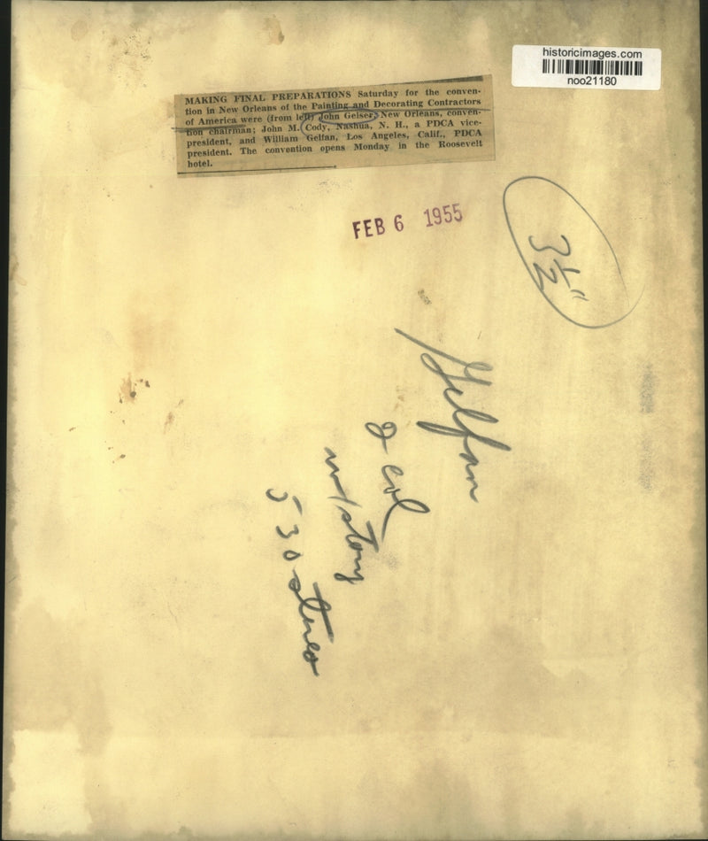 Load image into Gallery viewer, 1955 Press Photo Painting &amp; Decorating Contractors Conferees in New Orleans
