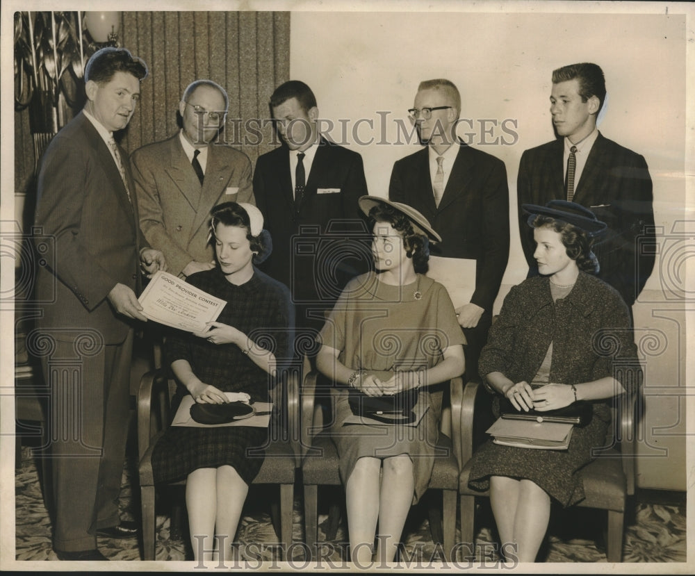 1958 Press Photo Mississippi 4-H Club Good Providers &amp; Officials, New Orleans