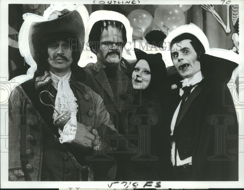 1978 Press Photo Cast of &quot;The Love Boat&quot; Dressed as Ghouls - noo21467- Historic Images