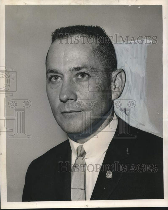 1963 Press Photo Rudy J. Glaser, Elected President of Uptown Lion's Club