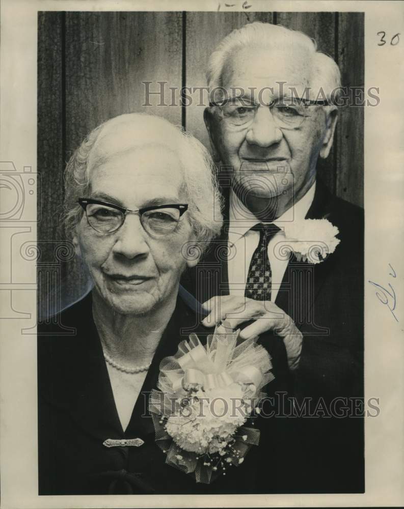 1974 Press Photo Mr. &amp; Mrs. Alphonse Giraud Celebrate 60th Wedding Anniversary- Historic Images