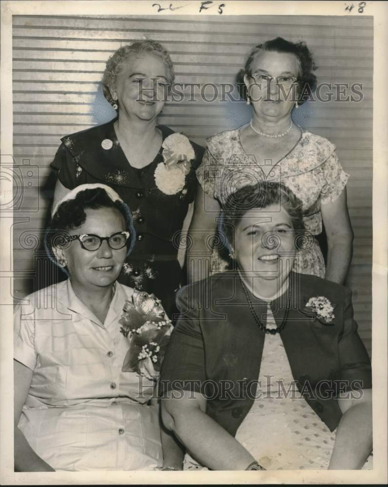 1958 Press Photo Officers of Ladies Auxiliary of Ninth Ward Improvement Assoc.