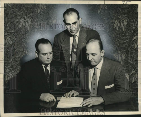 1957 Press Photo Officers of Hotel Dieu Medical Staff - noo22416- Historic Images