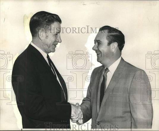 1969 Press Photo Charles Glasgow, Wilbur Cox of Society Traffic & Transportation