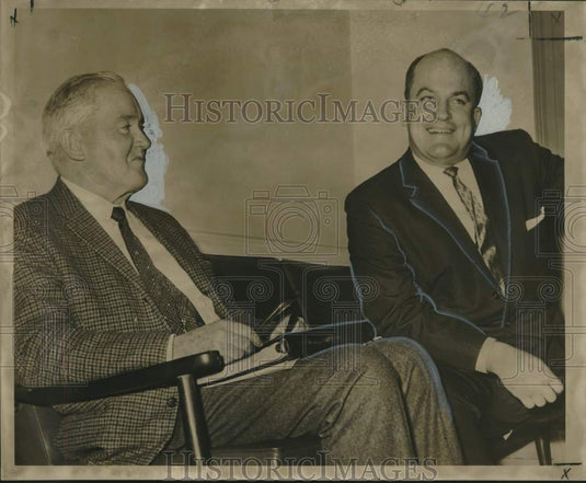 1963 Press Photo William A. Glennon Jr & Arthur M. Brown-Fair Grounds Racing