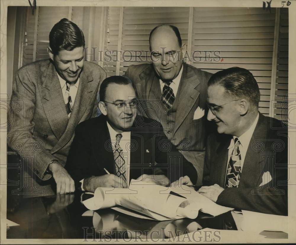 1948 Press Photo New Orleans Cancer Society Plan Cancer Fund Drive in Louisiana- Historic Images