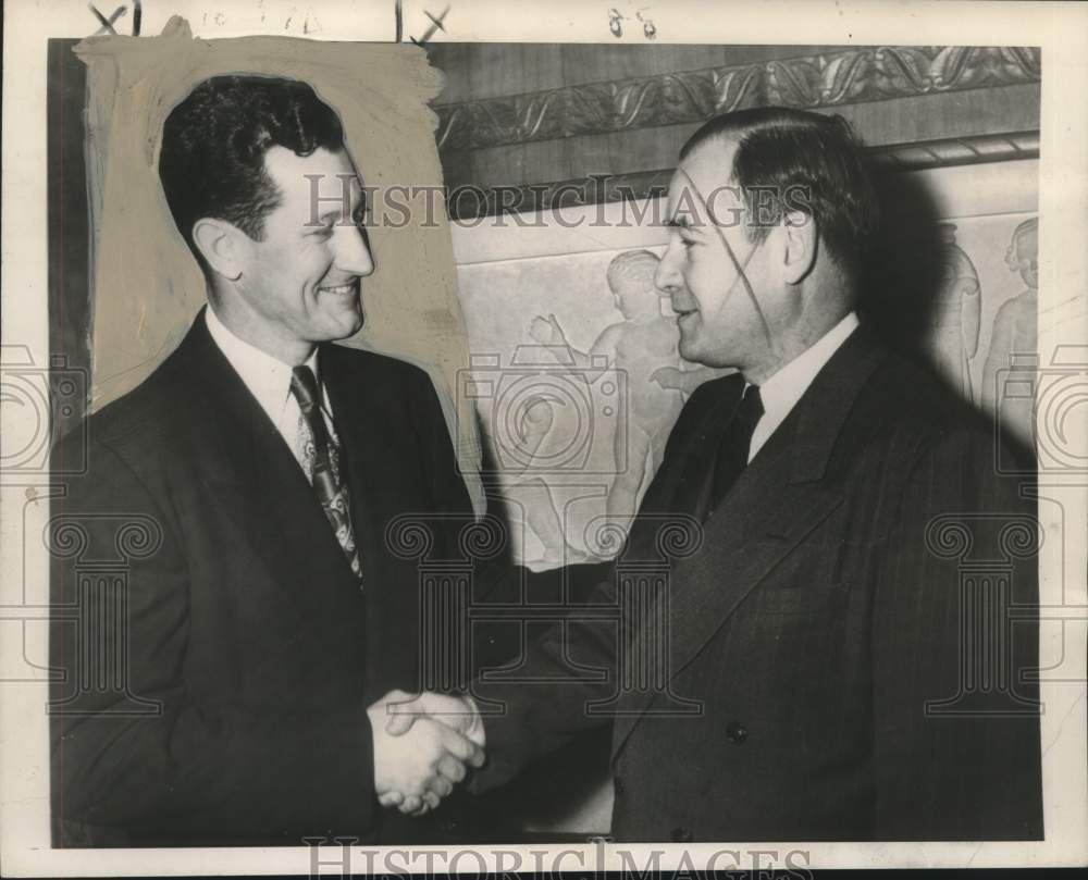 1950 Press Photo John W. Gibson, Displaced Persons' Commission - noo22757