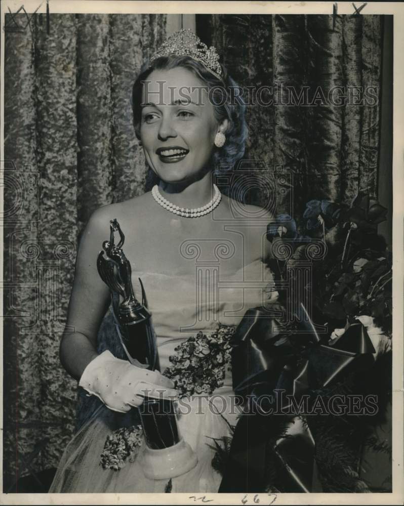 1952 Press Photo Miss June Goodall, Queen of Home Show, New Orleans - noo23266