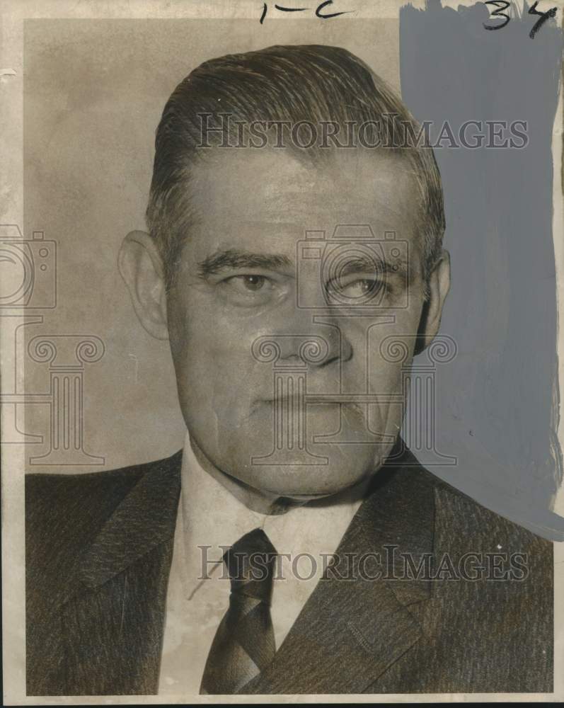 1969 Press Photo Henry Guogh, president, Crescent City New Voice Club