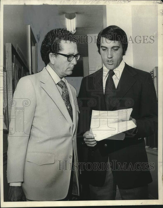 1972 Press Photo Louisiana Attorney General William J. Guste & D.A .John Volz- Historic Images