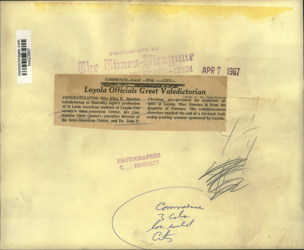 1967 Press Photo Constantino Ghini, Inter-American Center Loyola University