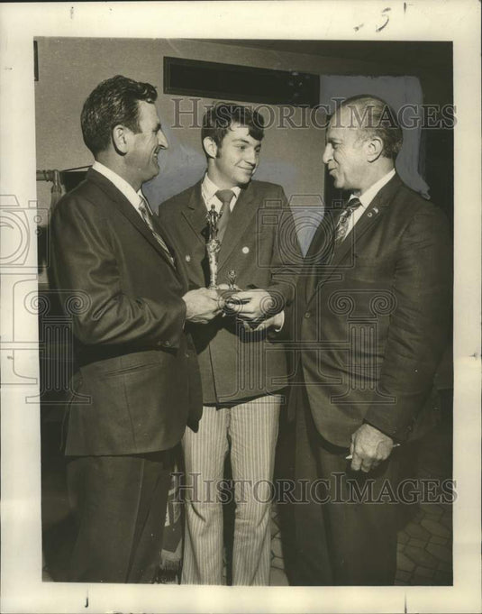 1971 Press Photo Chris Hannan, Optimist Club of New Orleans oratorical contest