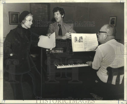 1969 Press Photo Miss June Havoc during auditioning session, Repertory Theater - Historic Images