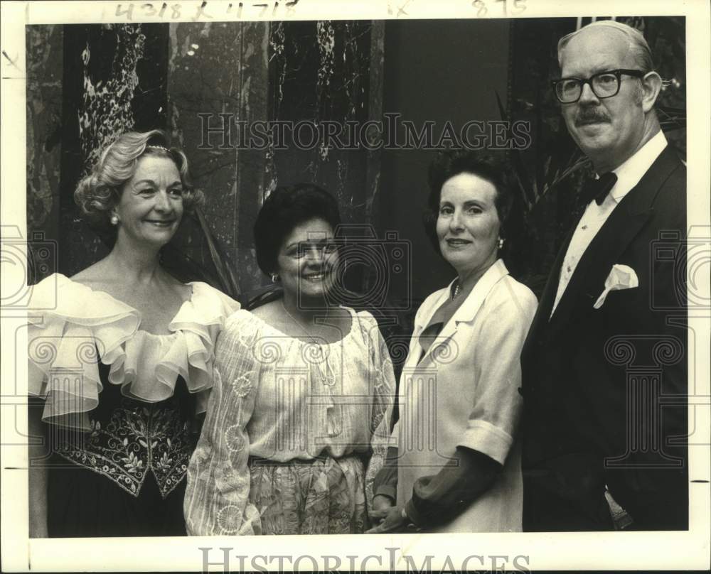 1979 Press Photo Mrs. Guste, Mrs. Morial, Mrs. Edwards, &amp; Mr. Harrison-Banquet- Historic Images