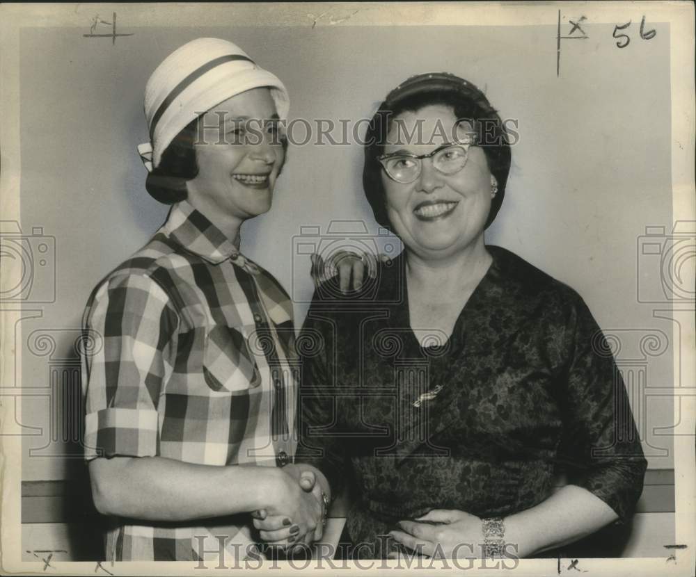 1958 Press Photo Winners Mrs. Sean Godchaux III and Mrs. George Beyer- Historic Images