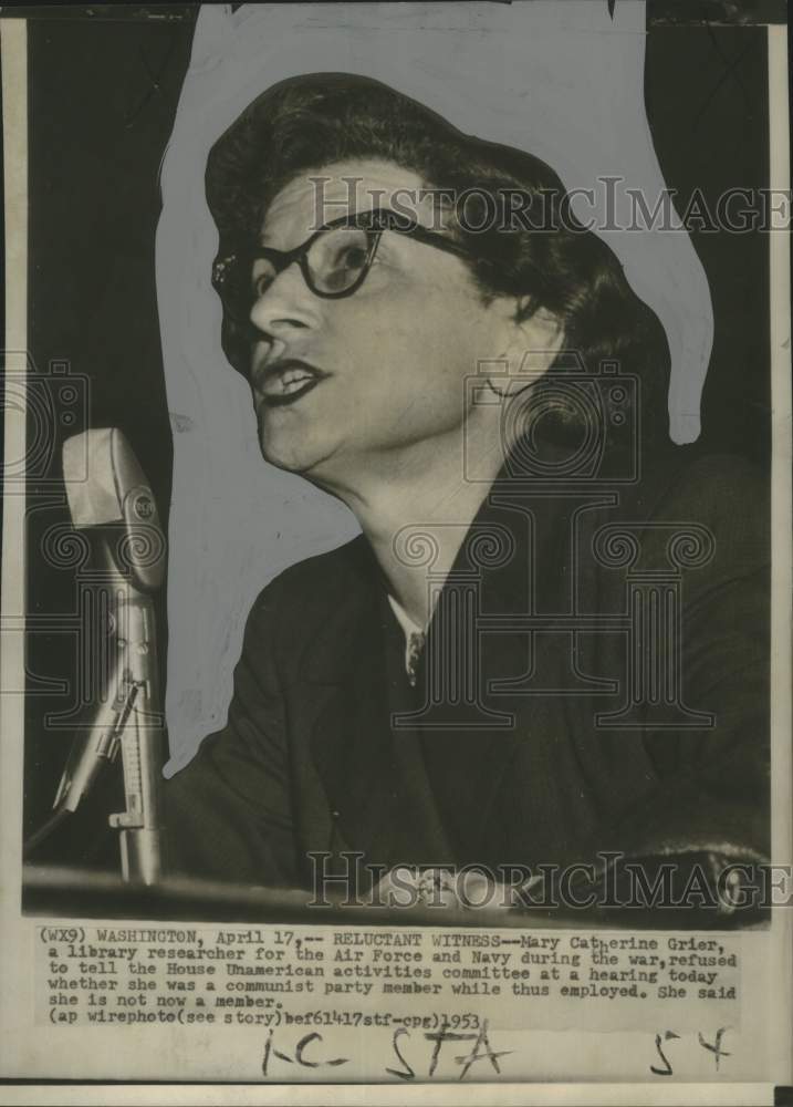 153 Press Photo Mary Catherine Grier, US Military Researcher- Historic Images