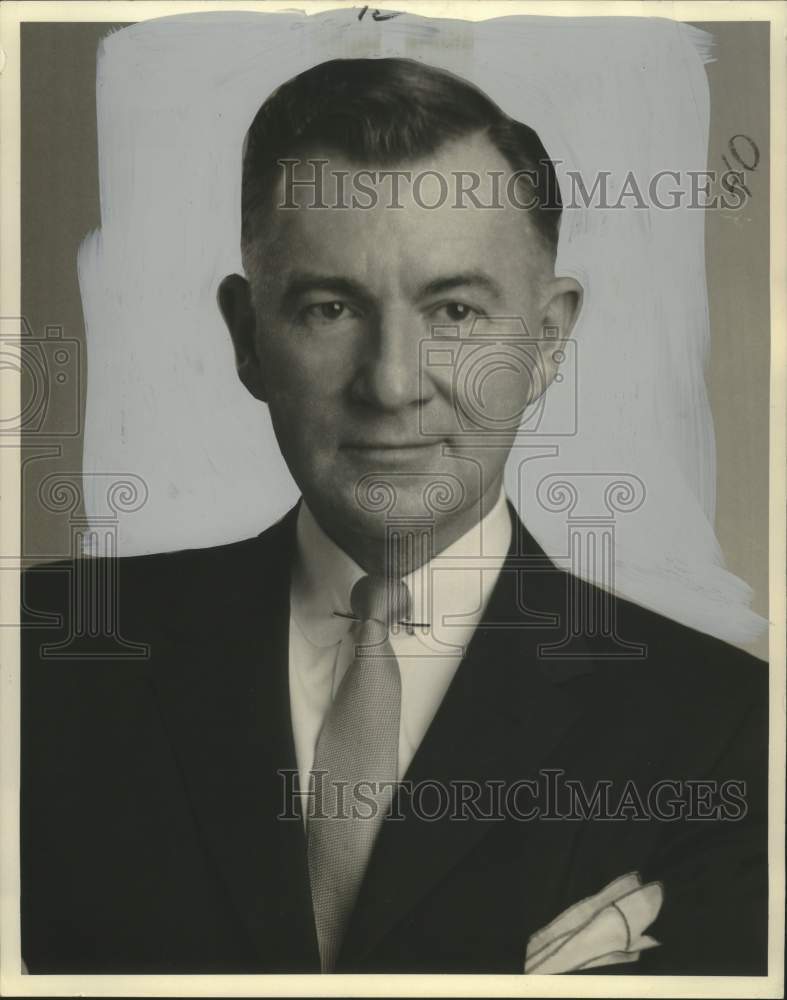 1958 Press Photo Travel Lecturer William Harris to Speak at Rotary Club Meeting