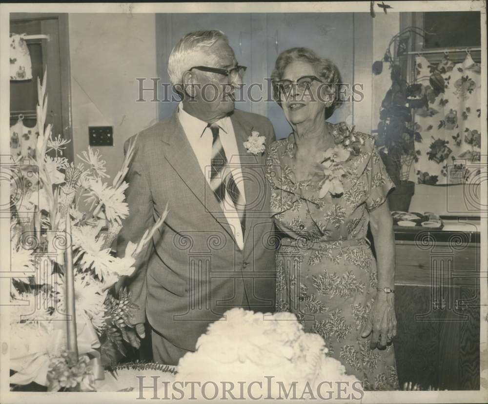 1961 Press Photo Mr. and Mrs. Berbethold Heumann- 50th wedding anniversary