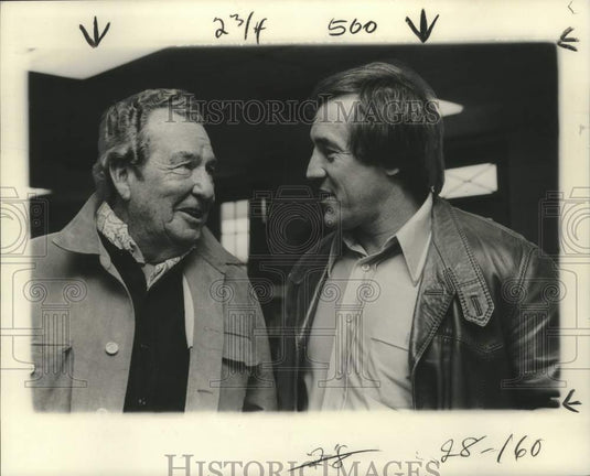 1976 Press Photo Phil Harris & Jimmy Taylor- 7th Super Bowl Golf Classic