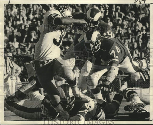 1972 Press Photo Bob Gresham twists and turns for good yardage - noo27137- Historic Images